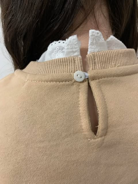 Sweat beige cœur