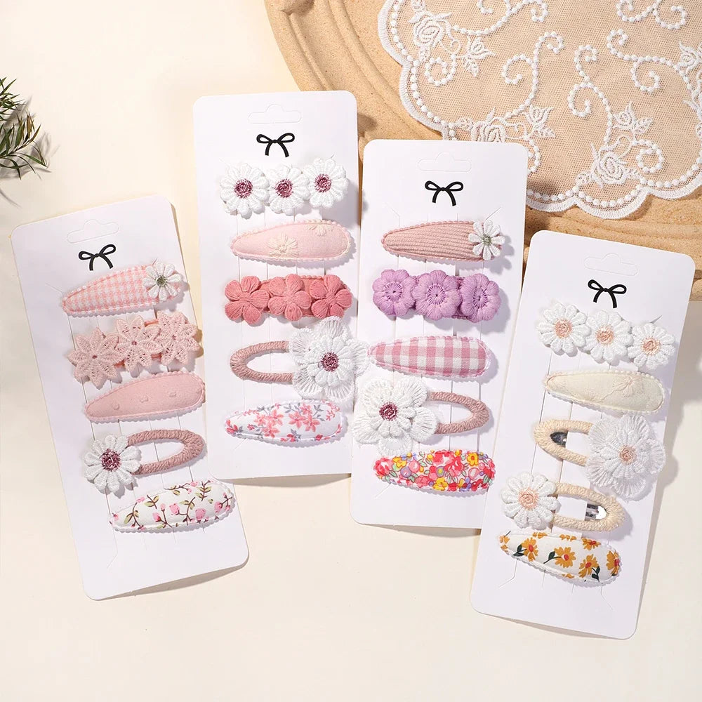 Barrettes fleurs