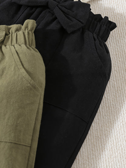Lot pantalons nœud papillon