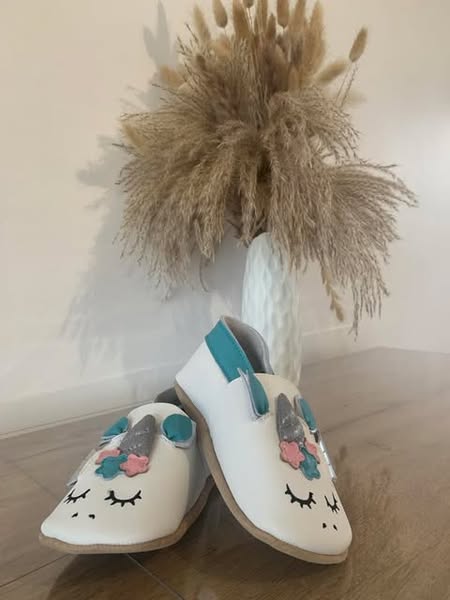Chaussons en cuir souple