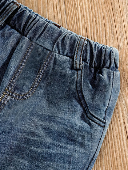 Ensemble pull éléphant et son jean