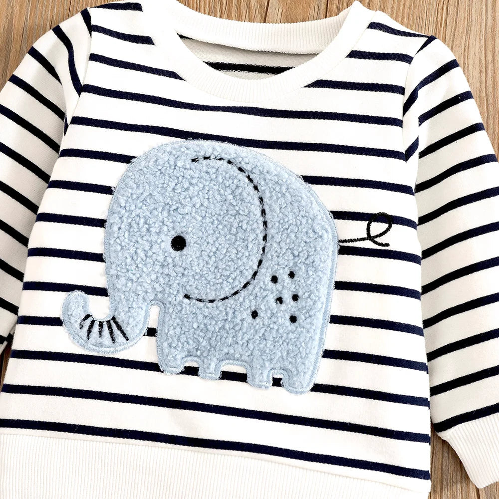 Ensemble pull éléphant et son jean