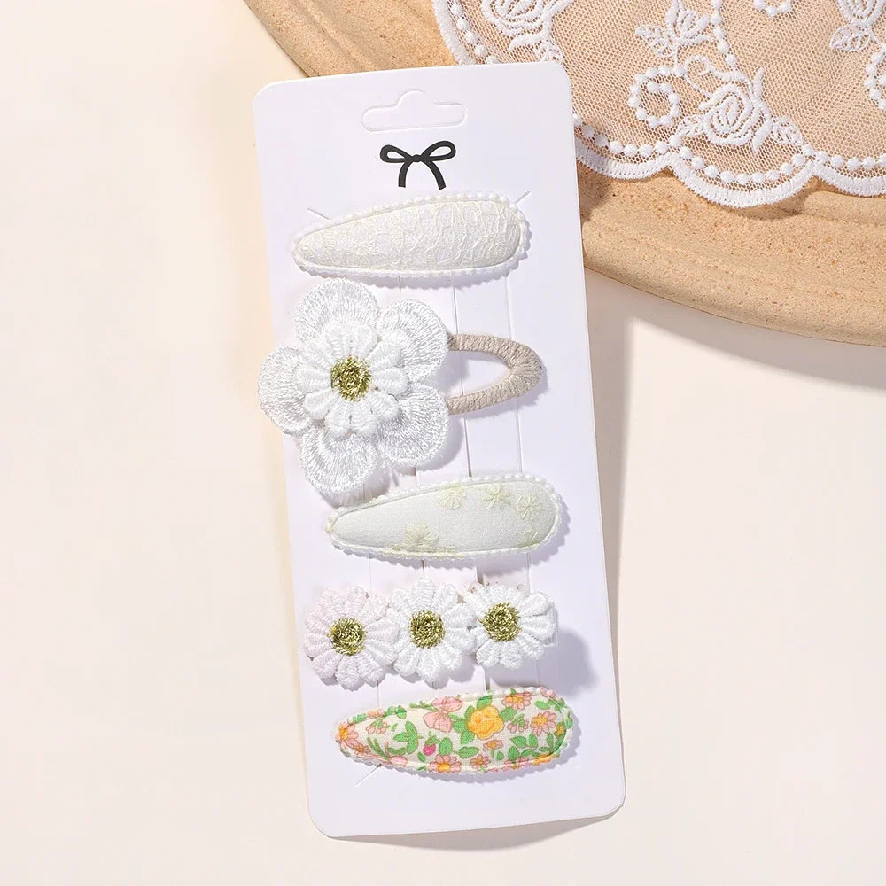 Barrettes fleurs