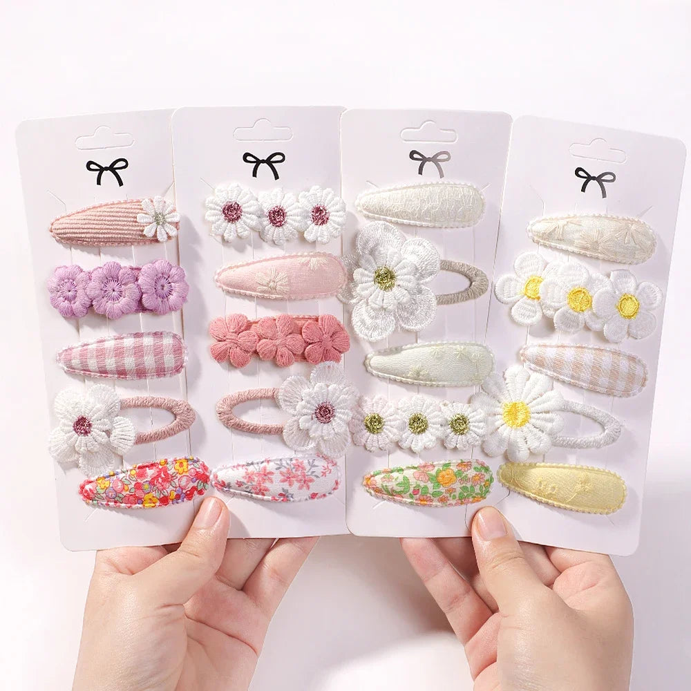 Barrettes fleurs