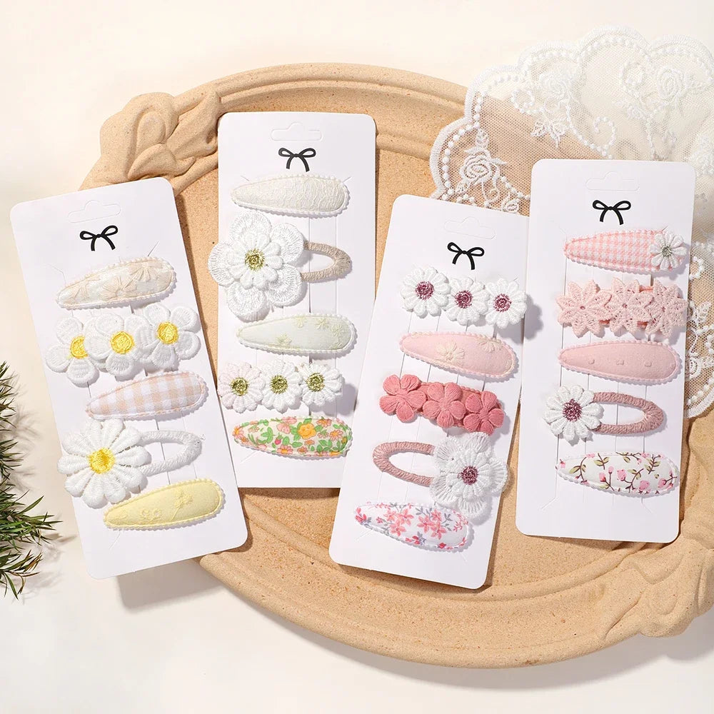 Barrettes fleurs
