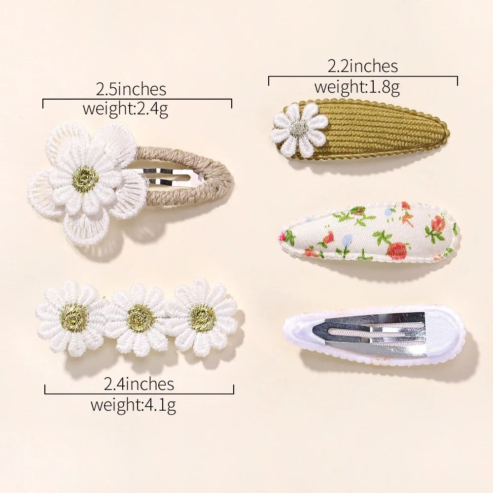 Barrettes fleurs
