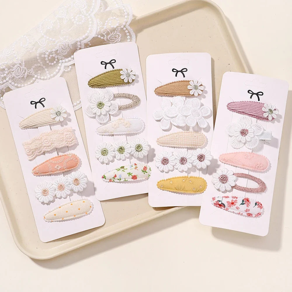 Barrettes fleurs