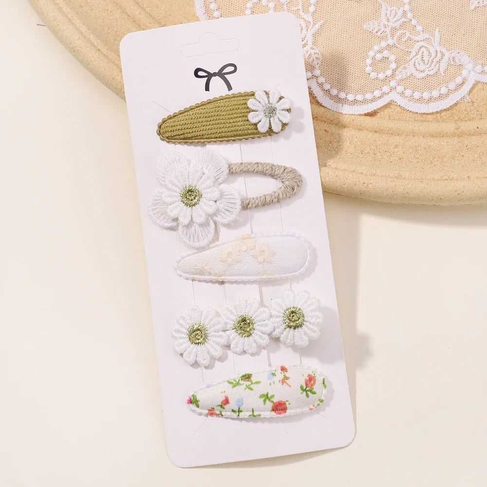 Barrettes fleurs