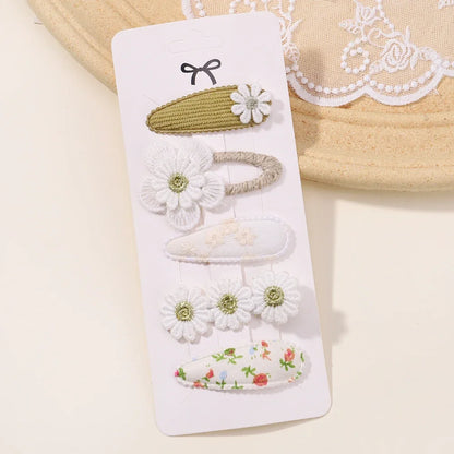 Barrettes fleurs